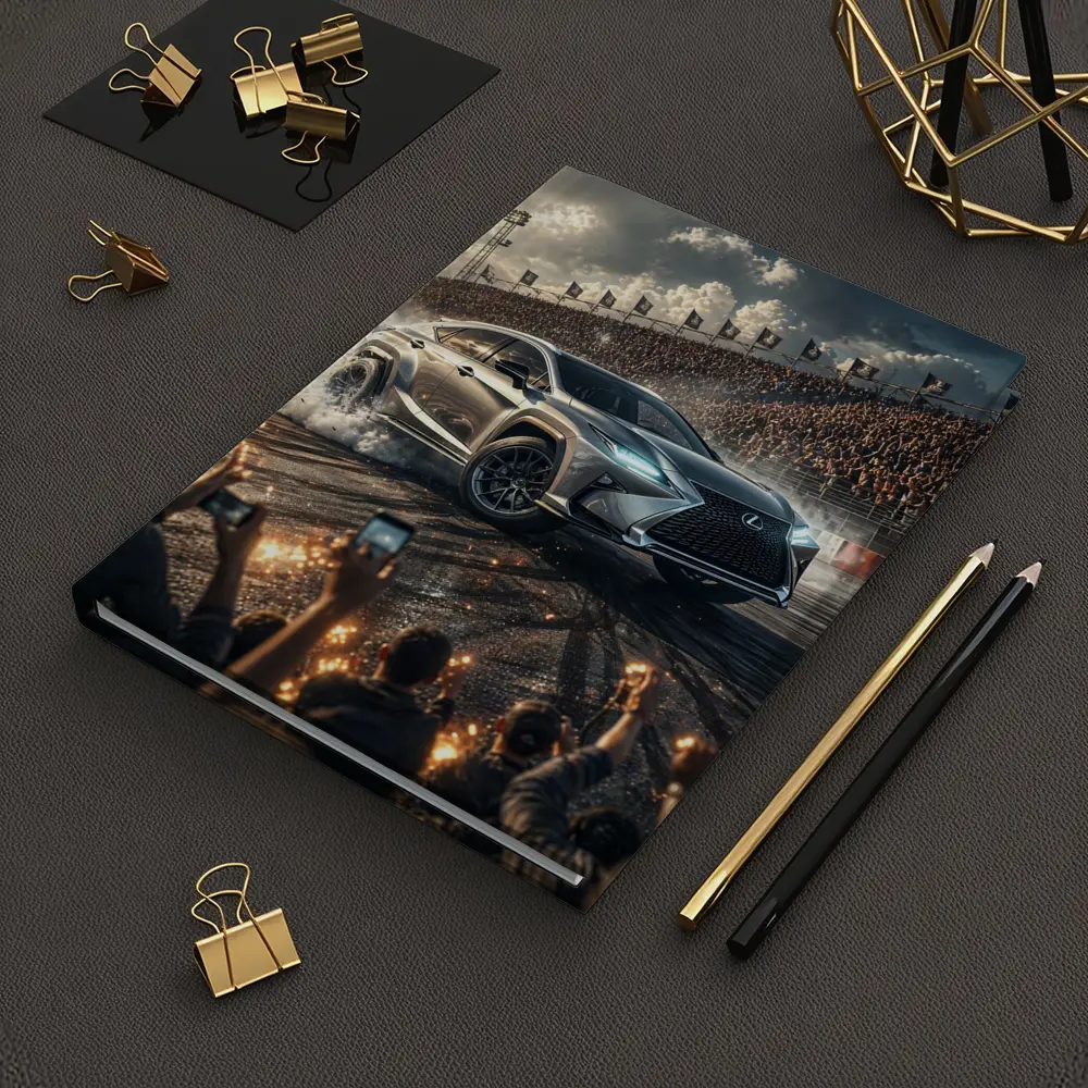 Lexus RX Drifting on Racing Track Crowd – Notebooks