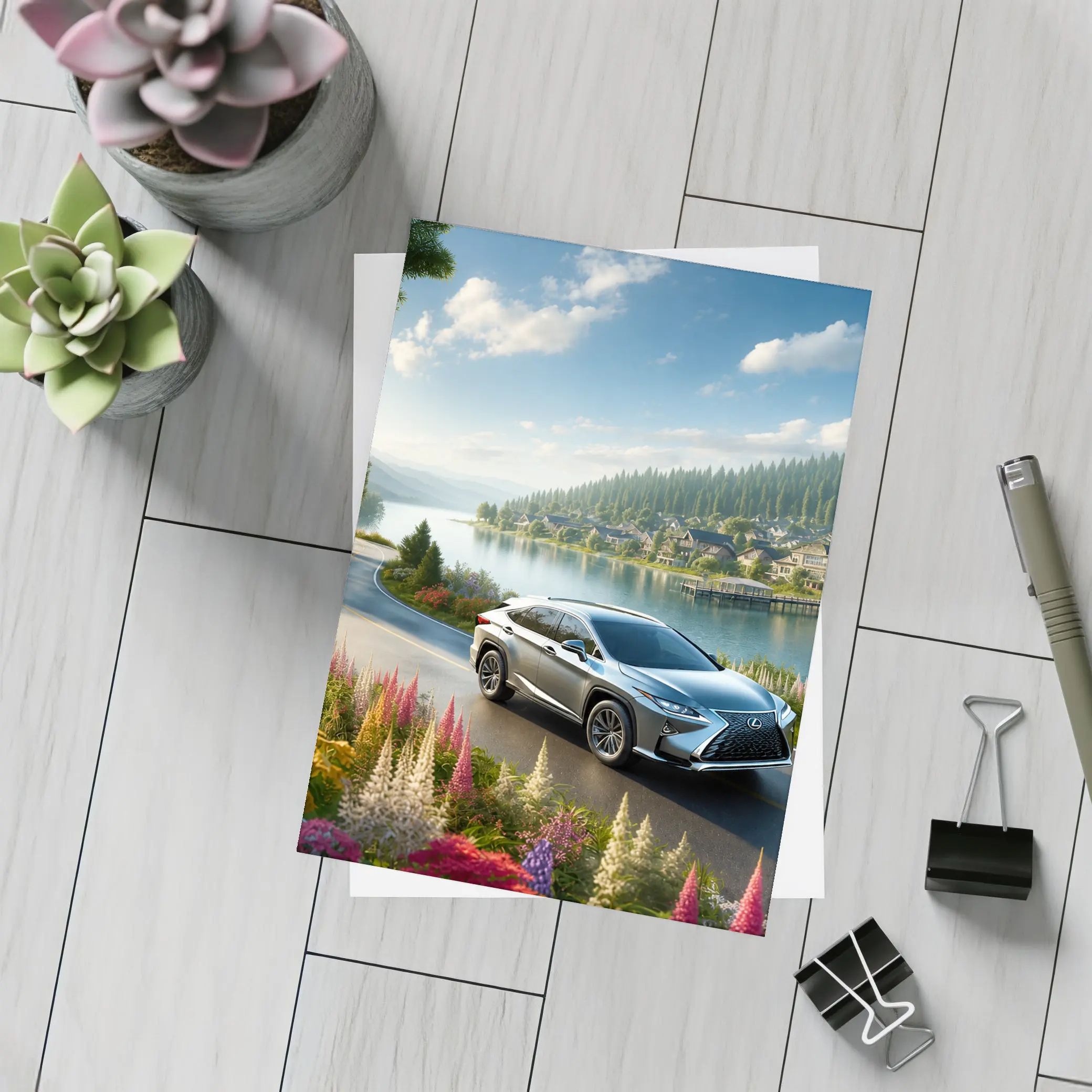 Lexus RX SUV Lakeside Road Scenic Drive – Postcards
