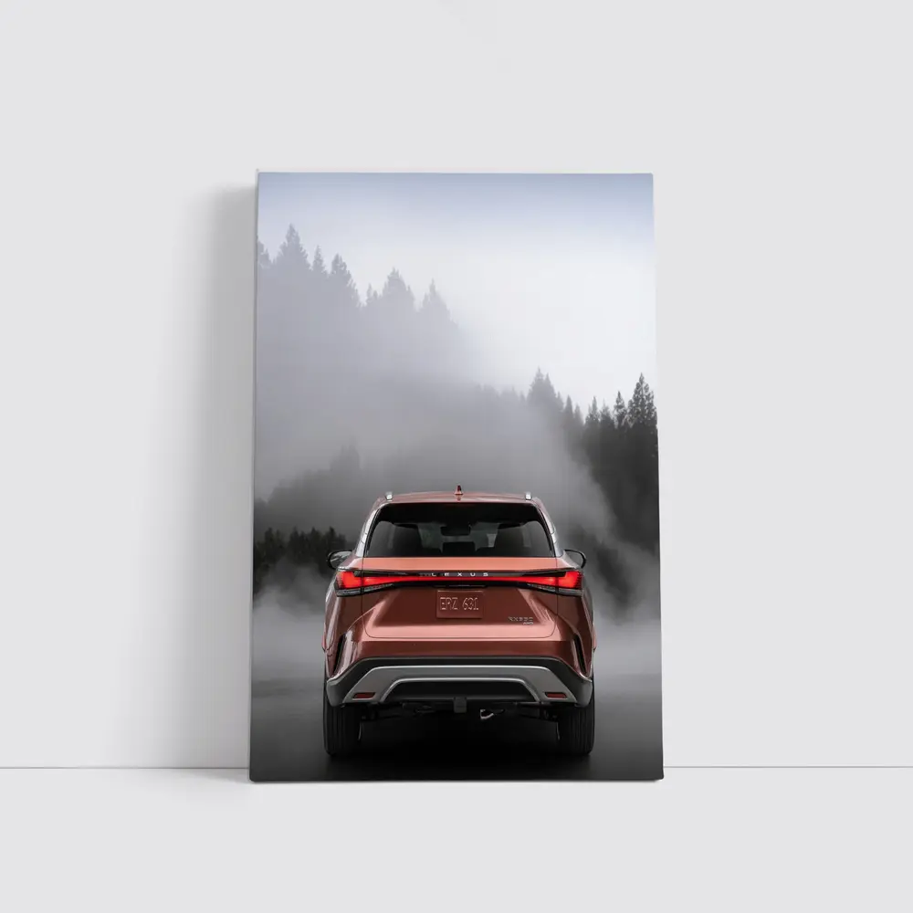 Lexus RX Rear View Misty Forest – Wall Art