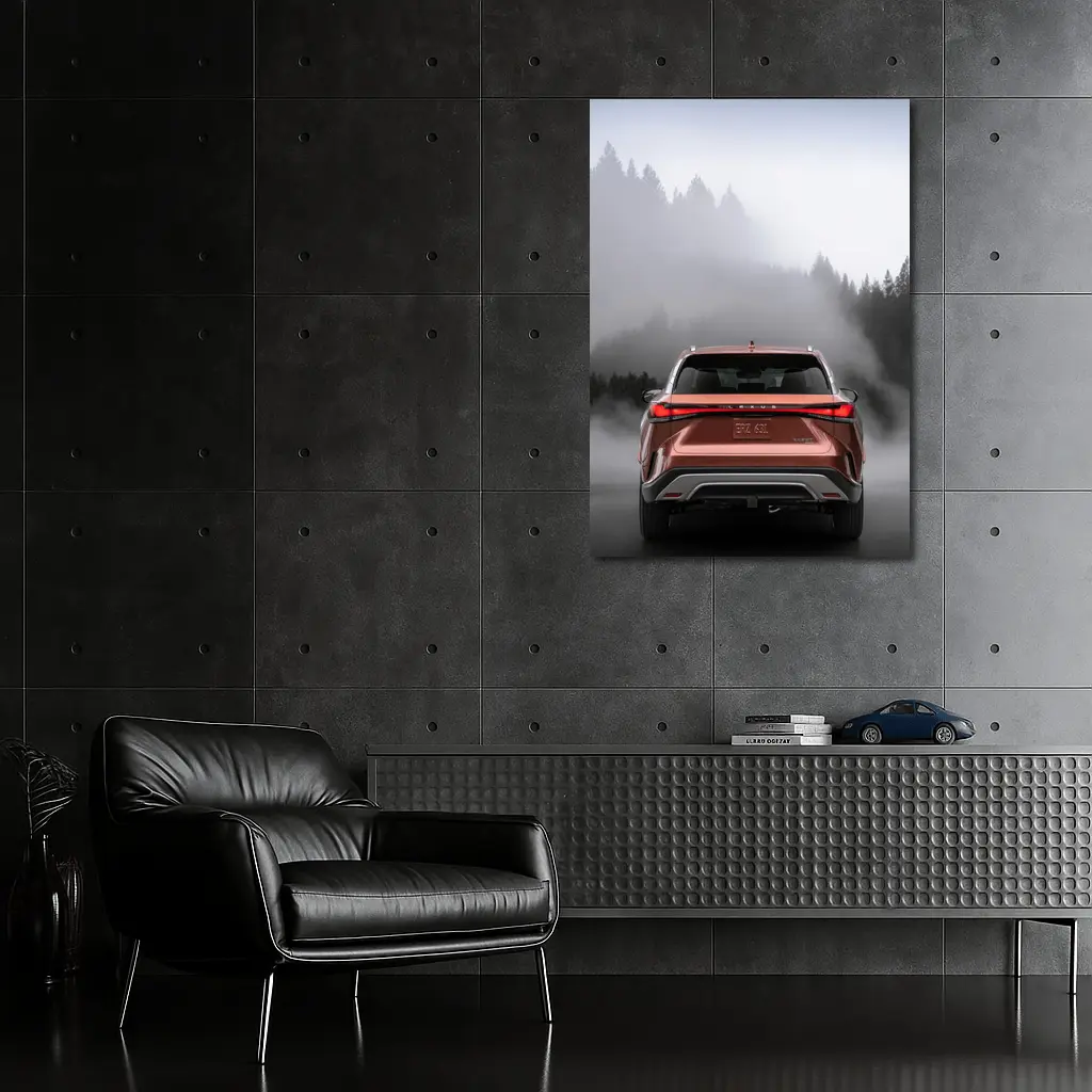 Lexus RX Rear View Misty Forest – Wall Art