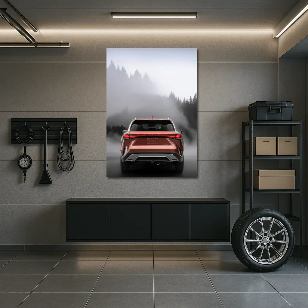 Lexus RX Rear View Misty Forest – Wall Art