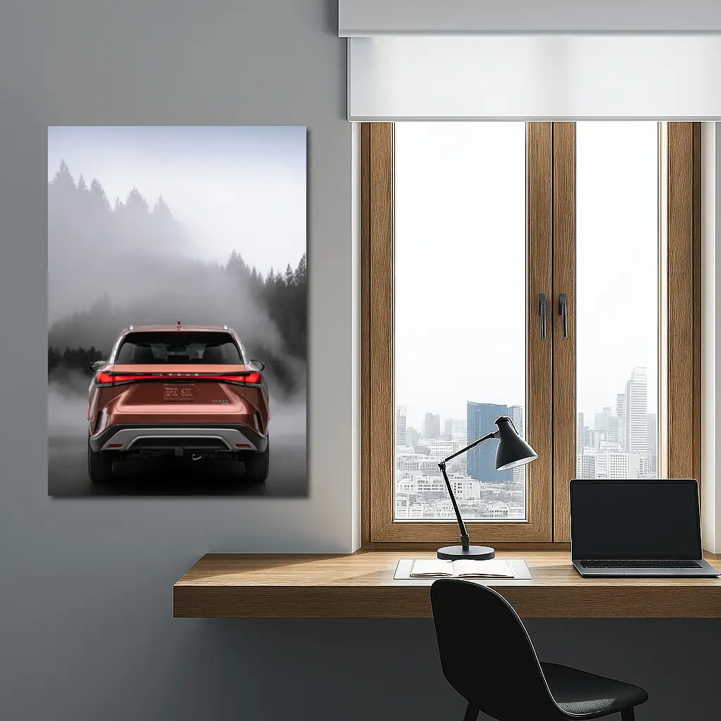 Lexus RX Rear View Misty Forest – Wall Art