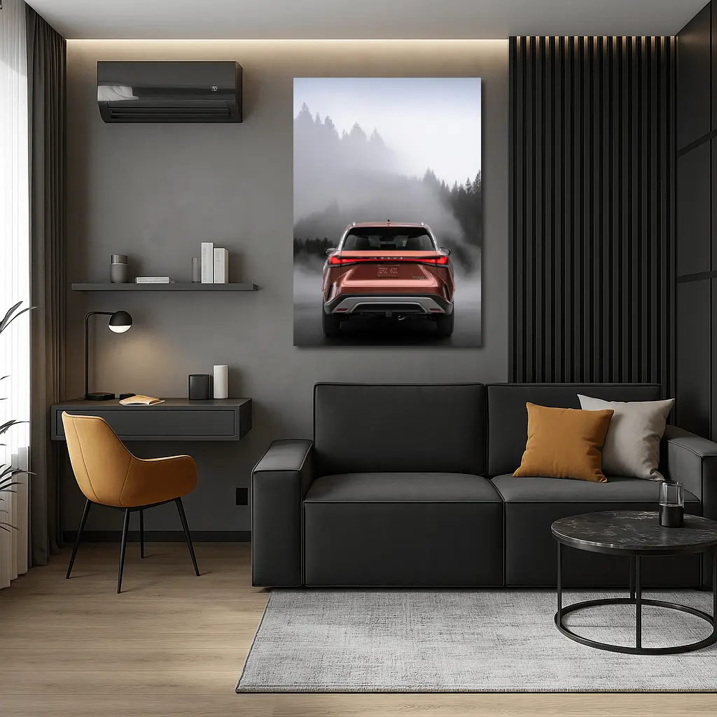 Lexus RX Rear View Misty Forest – Wall Art
