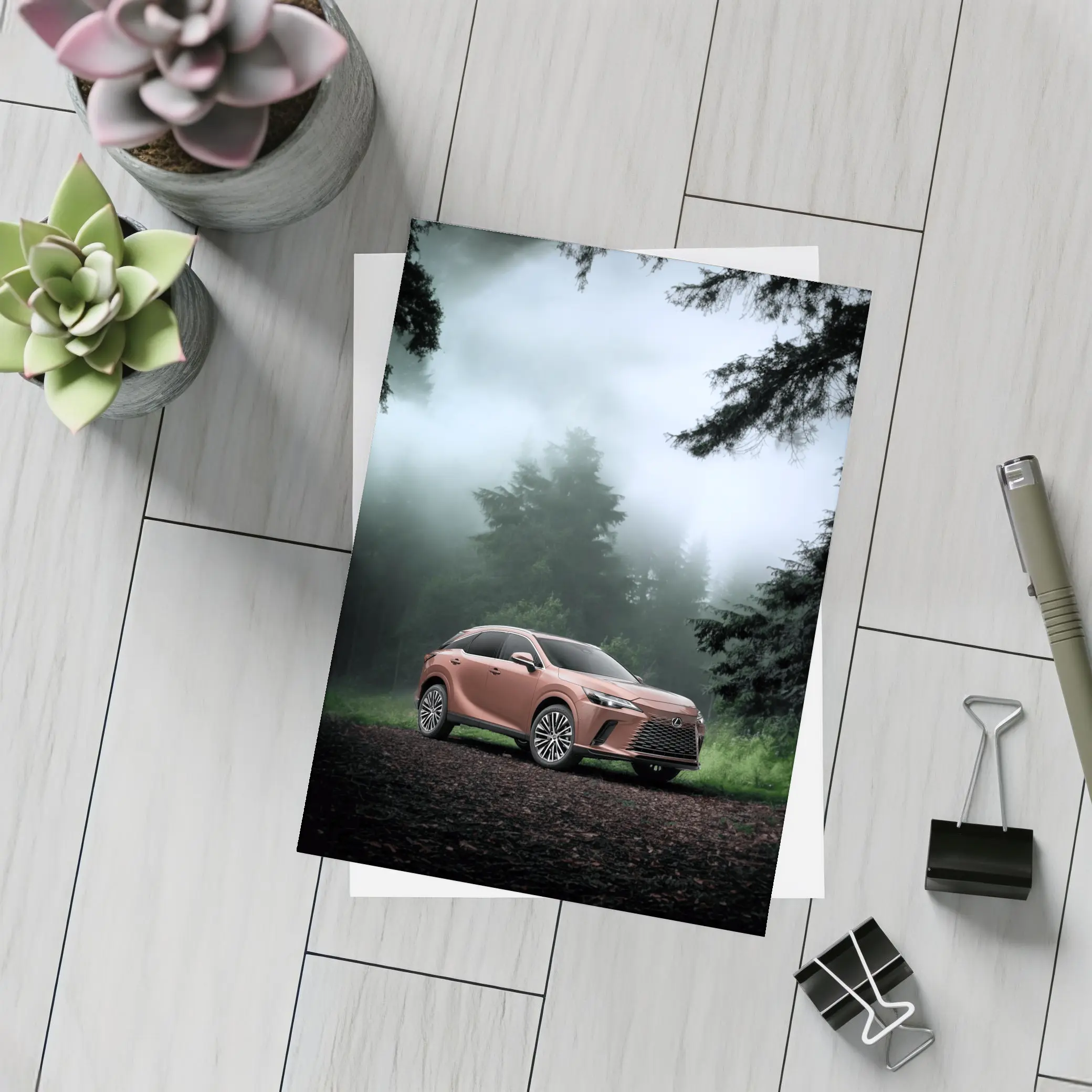 Lexus RX Copper Tone Misty Forest – Postcards