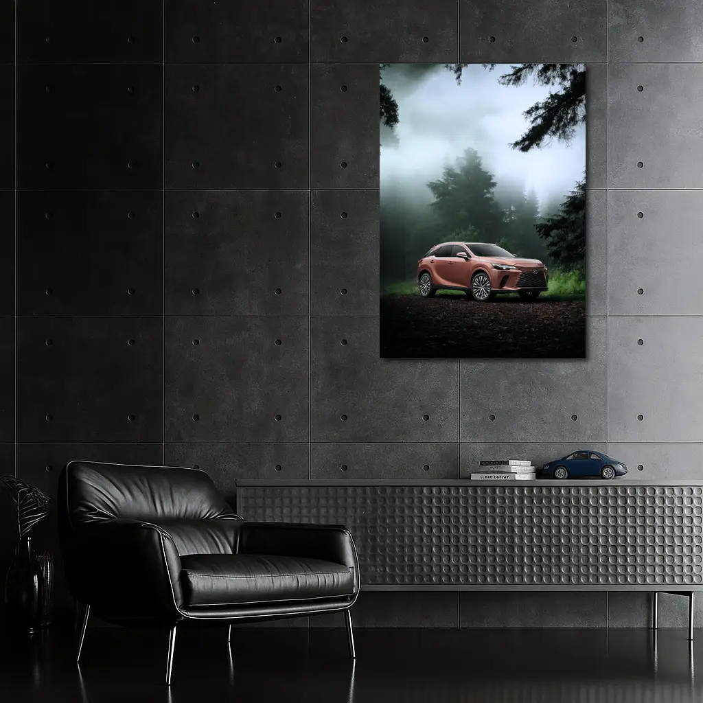 Lexus RX Copper Tone Misty Forest – Wall Art