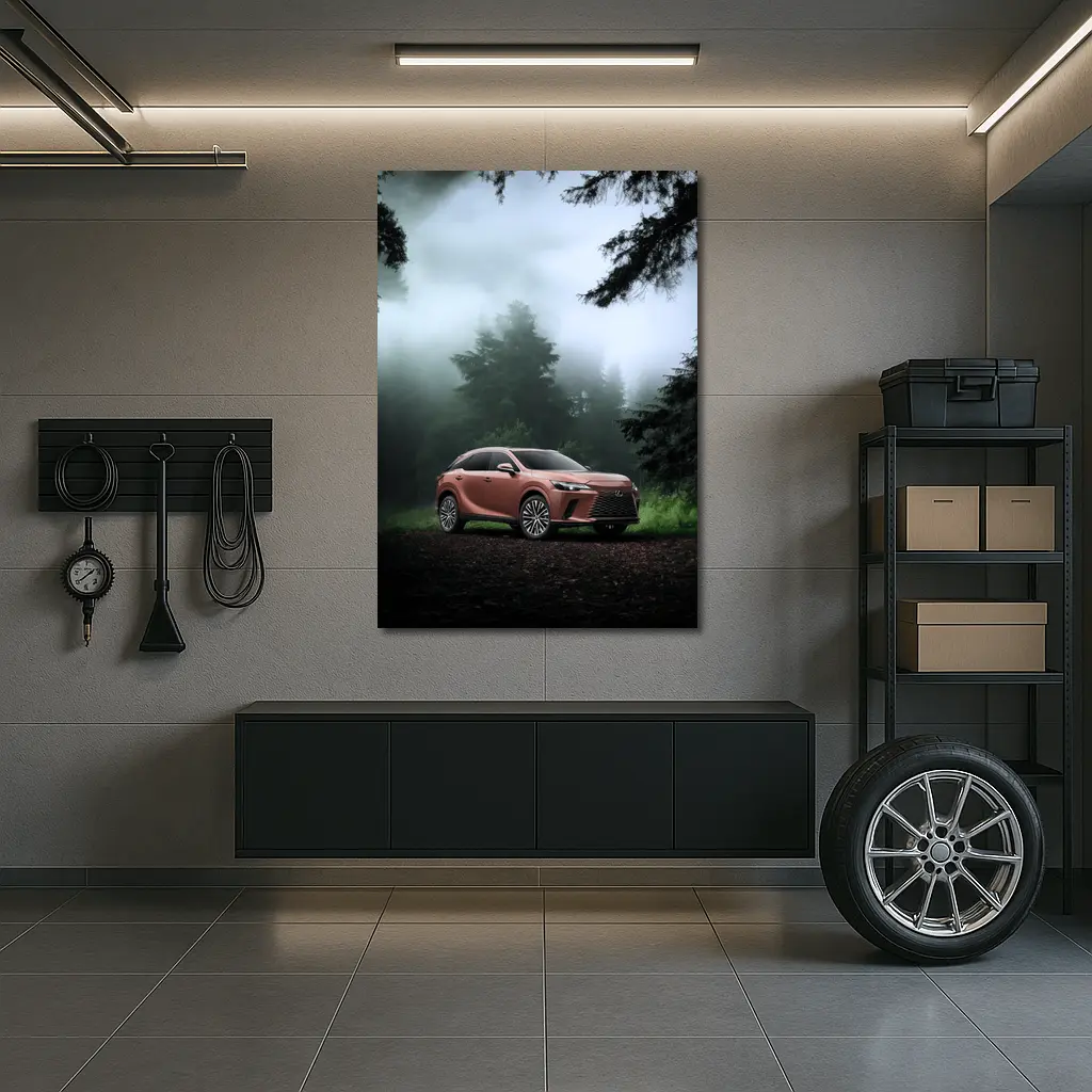 Lexus RX Copper Tone Misty Forest – Wall Art