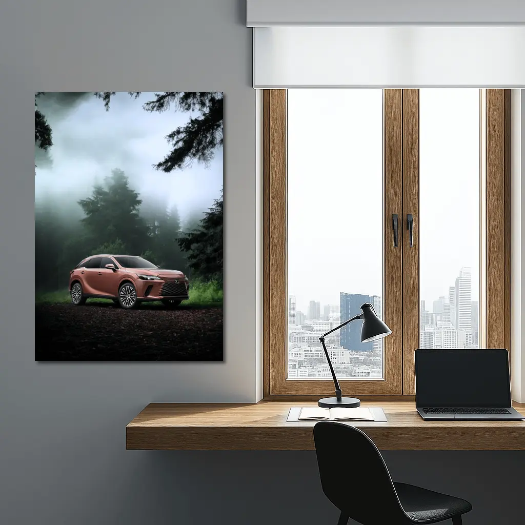 Lexus RX Copper Tone Misty Forest – Wall Art