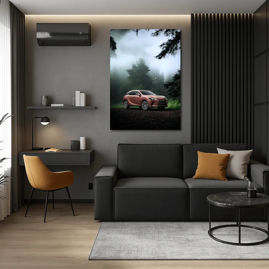 Lexus RX Copper Tone Misty Forest – Wall Art