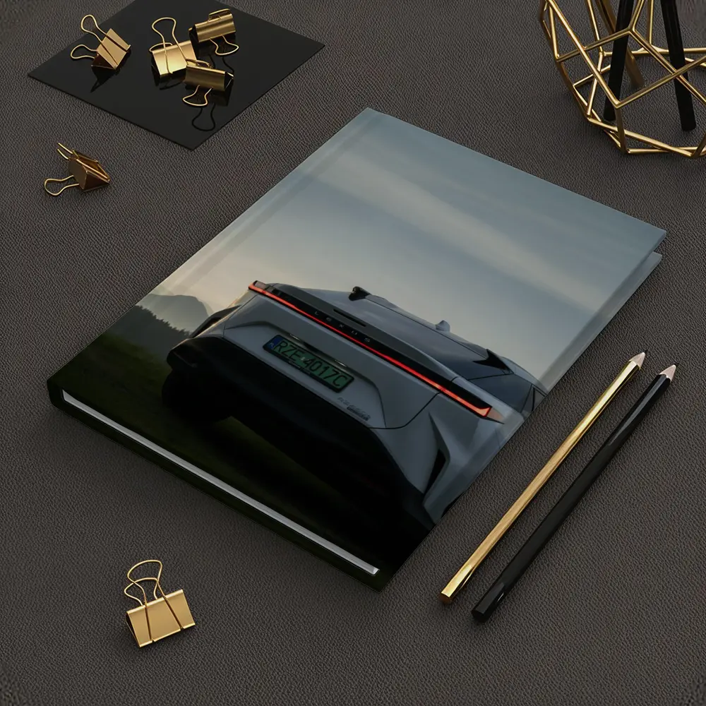 Lexus RZ Rear View Mountain Dusk – Notebooks