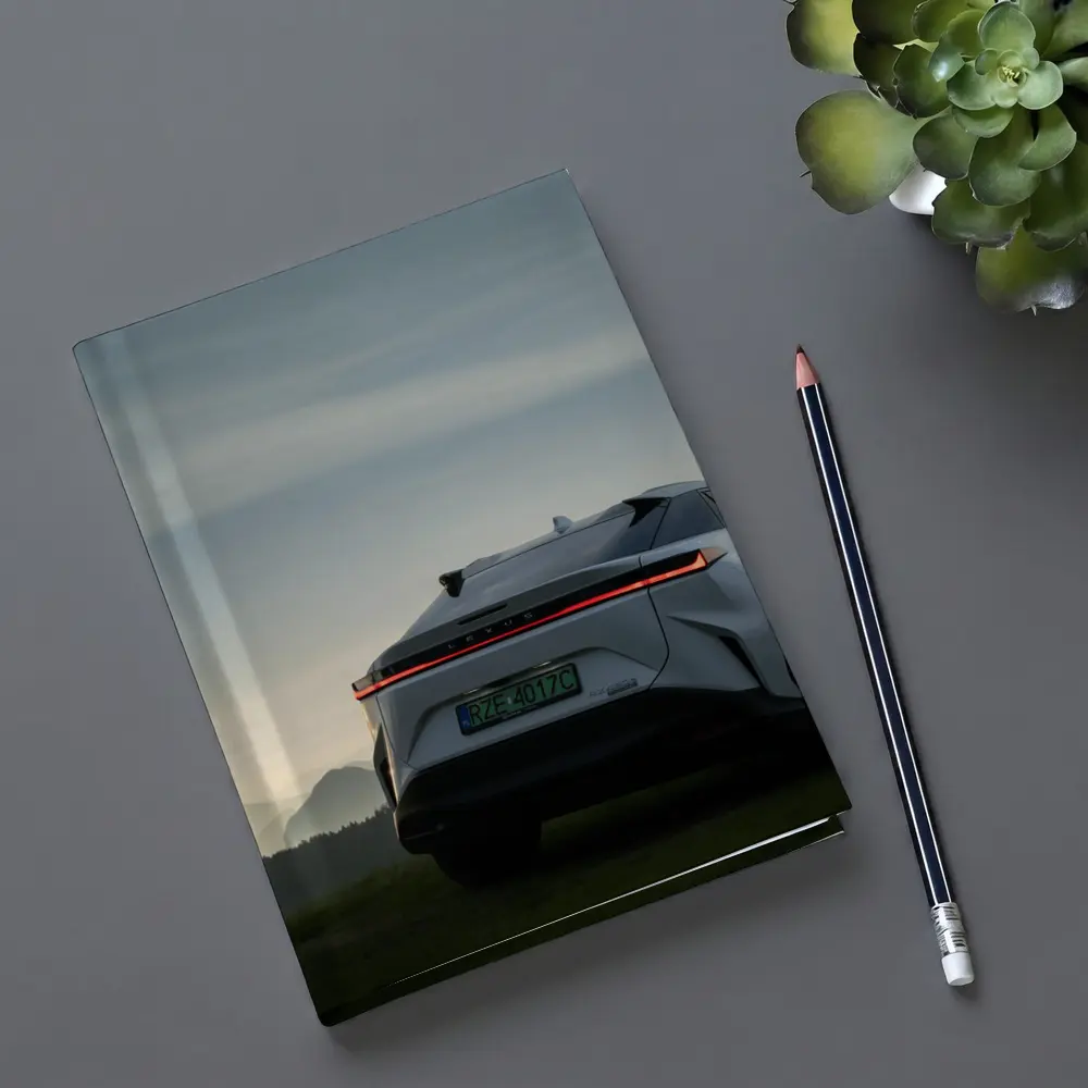 Lexus RZ Rear View Mountain Dusk – Notebooks