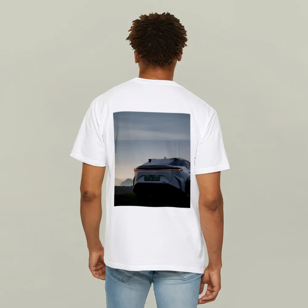 Lexus RZ Rear View Mountain Dusk – T-Shirts