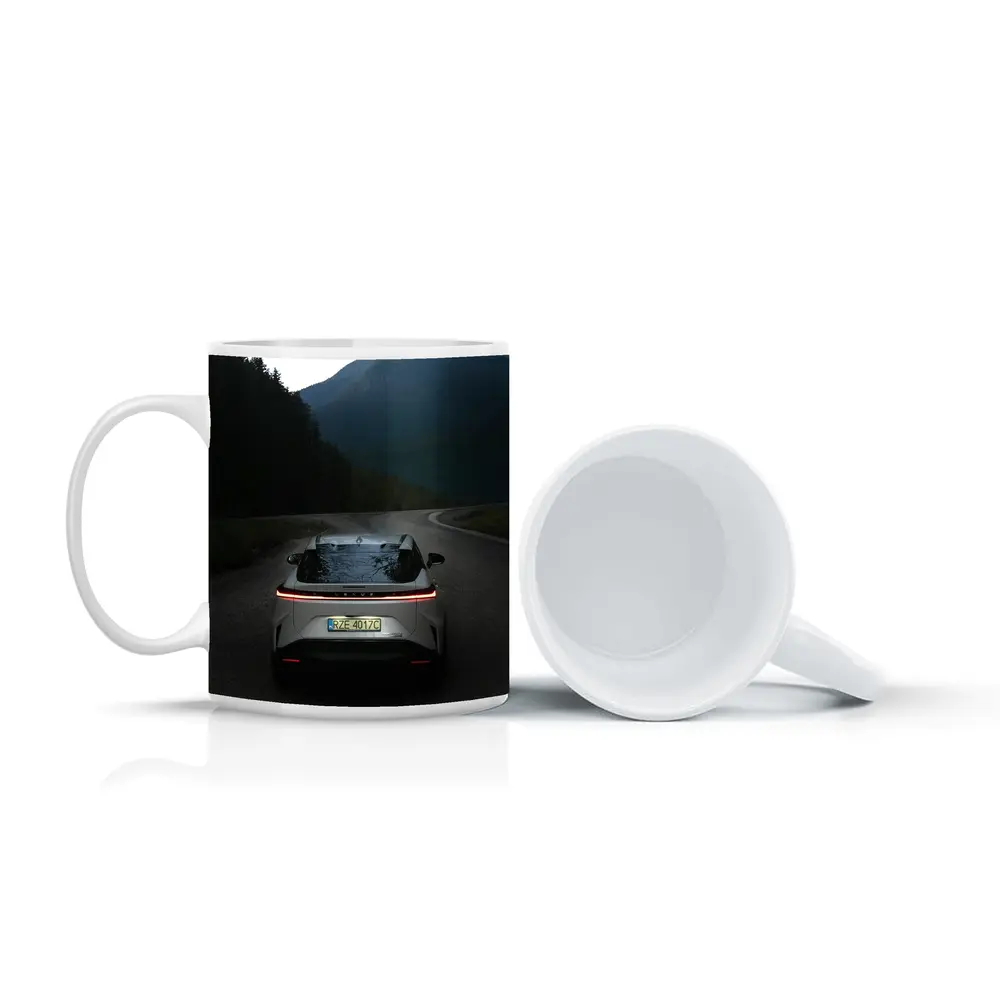 Lexus RZ On Mountain Road At Dusk – Mugs