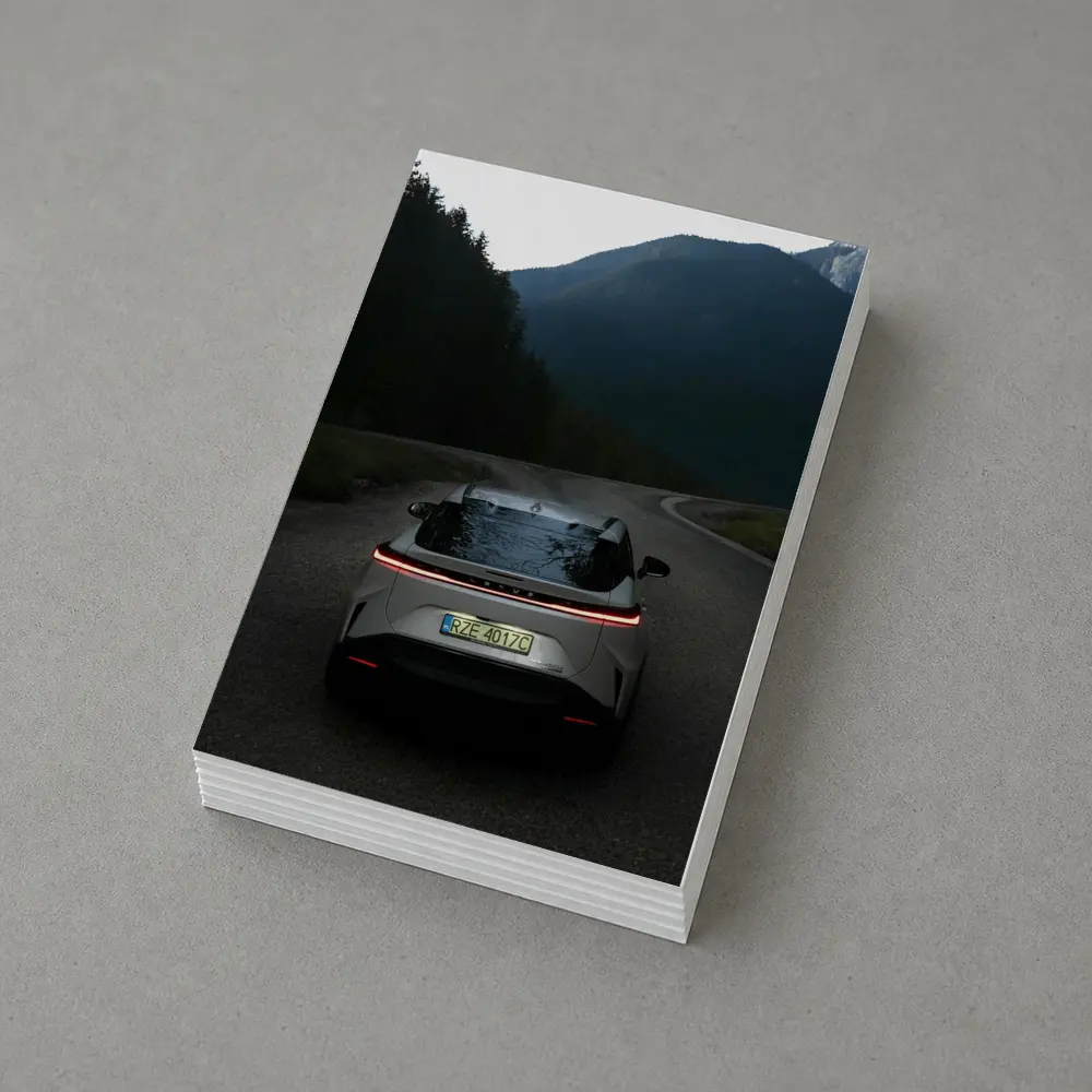Lexus RZ On Mountain Road At Dusk – Postcards