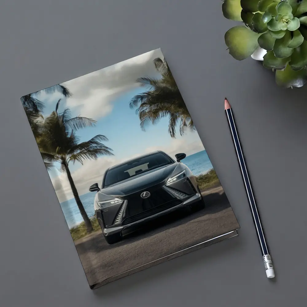 Lexus RZ Front View Beach Palm Trees – Notebooks