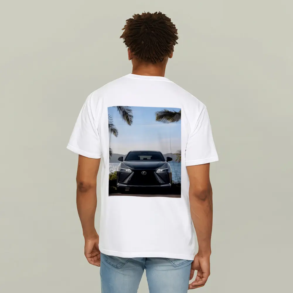 Lexus RZ Front View Coastal Palm Setting – T-Shirts