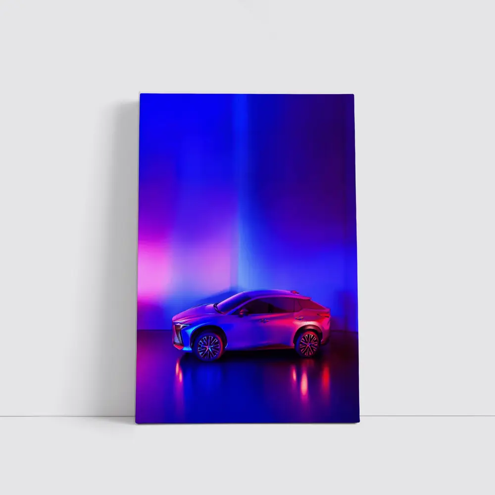 Lexus RZ Concept Car Neon Studio – Wall Art