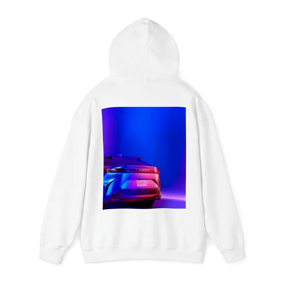 Lexus RZ450e Rear View Neon Purple Studio – Hoodies