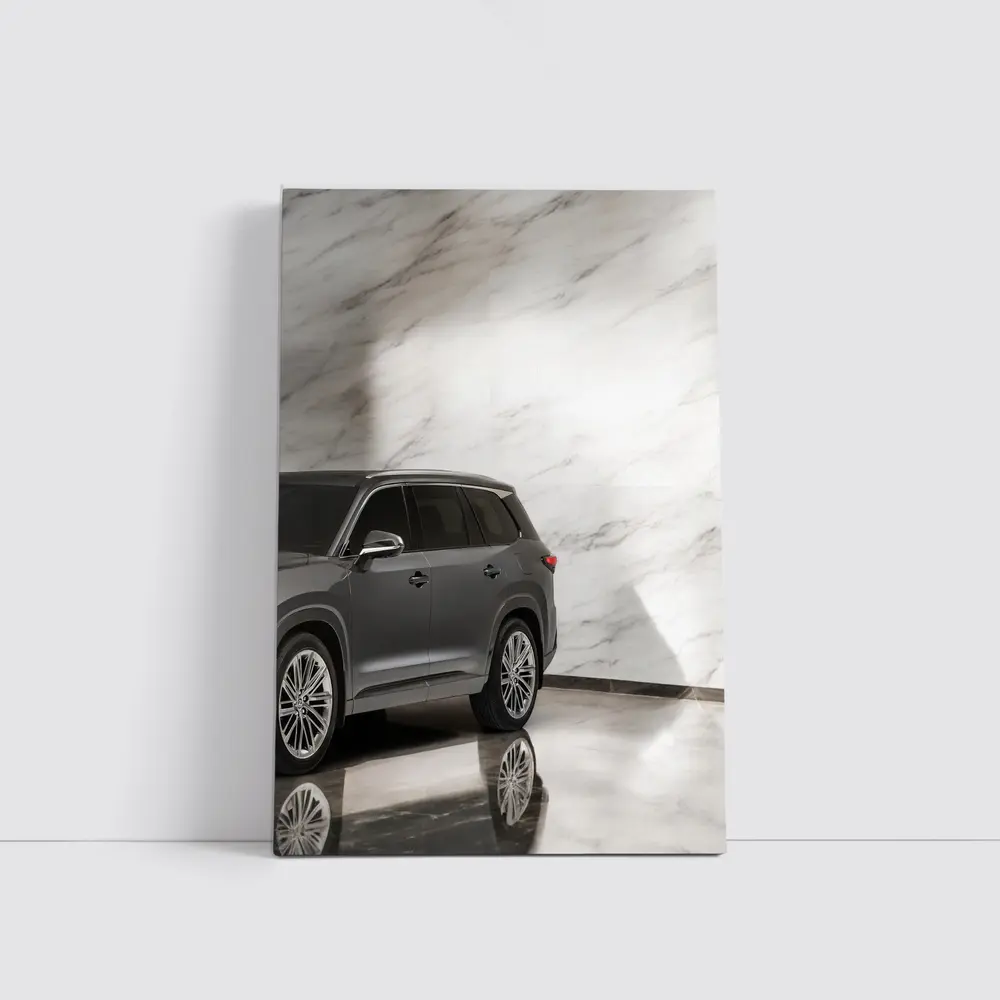Lexus TX SUV Against White Marble Wall – Wall Art