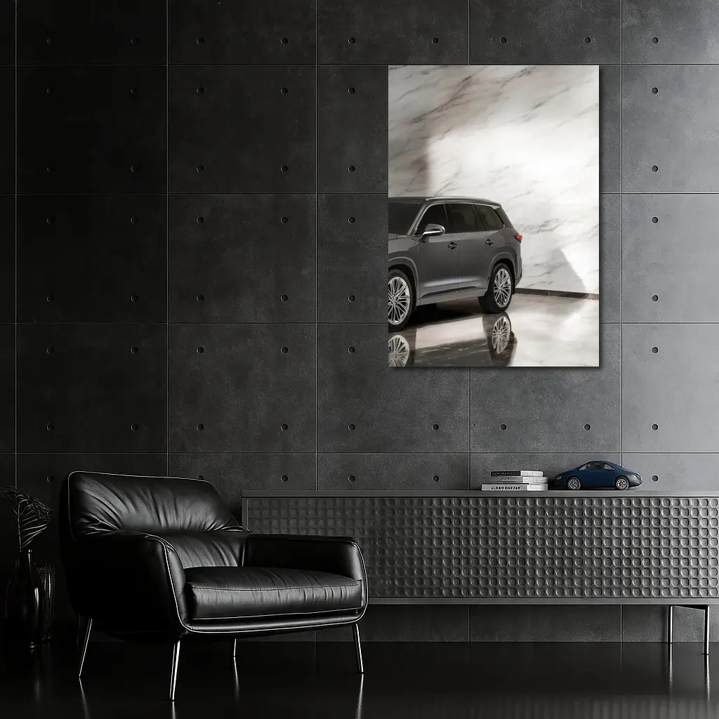 Lexus TX SUV Against White Marble Wall – Wall Art