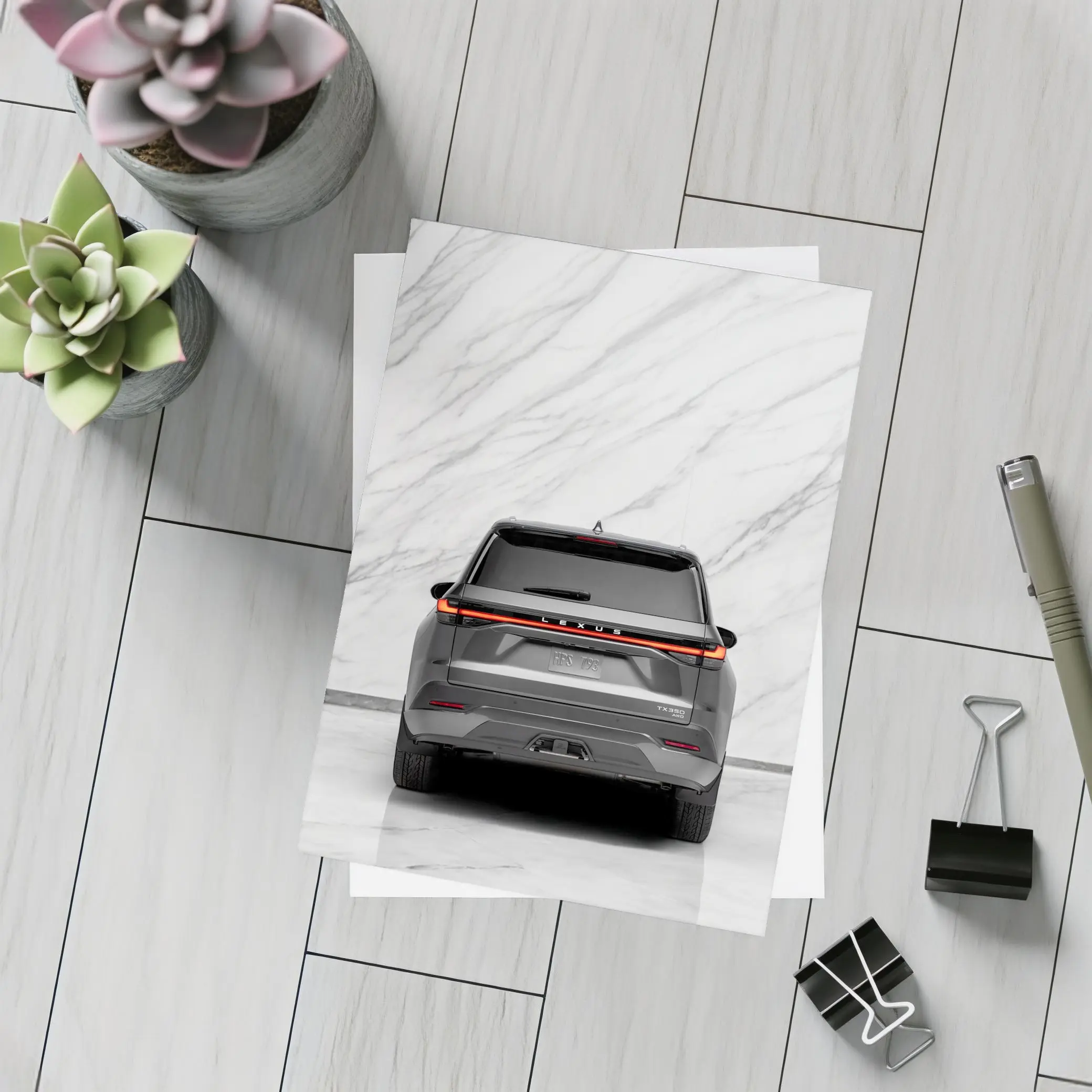 Lexus TX350 SUV Rear Marble Studio – Postcards