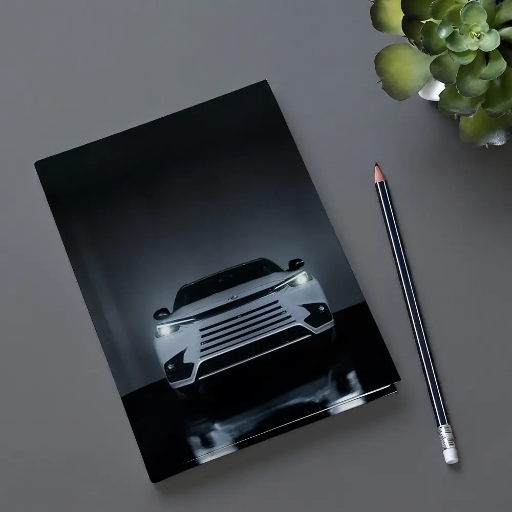 Lexus TX White Front View Dark Studio – Notebooks