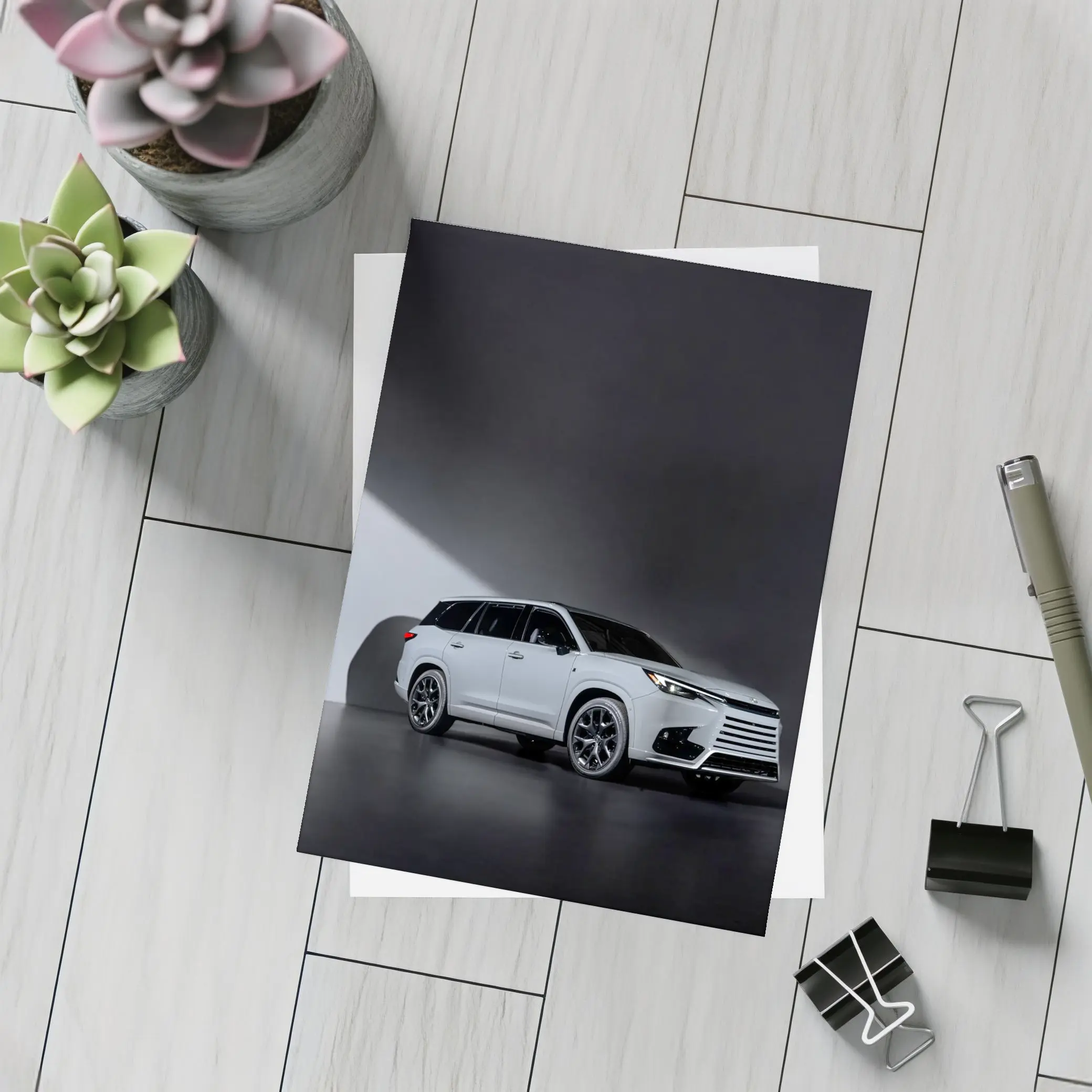 Lexus TX SUV Dark Studio Background – Postcards