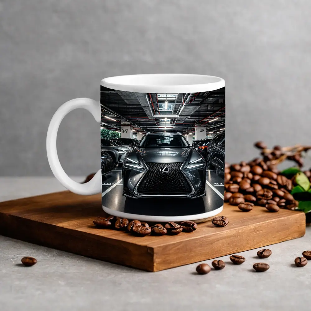 Lexus UX Compact SUV Urban Parking Garage – Mugs