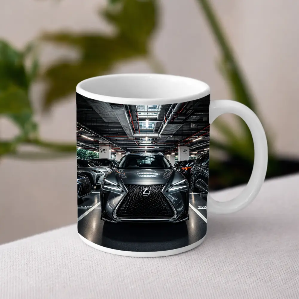 Lexus UX Compact SUV Urban Parking Garage – Mugs