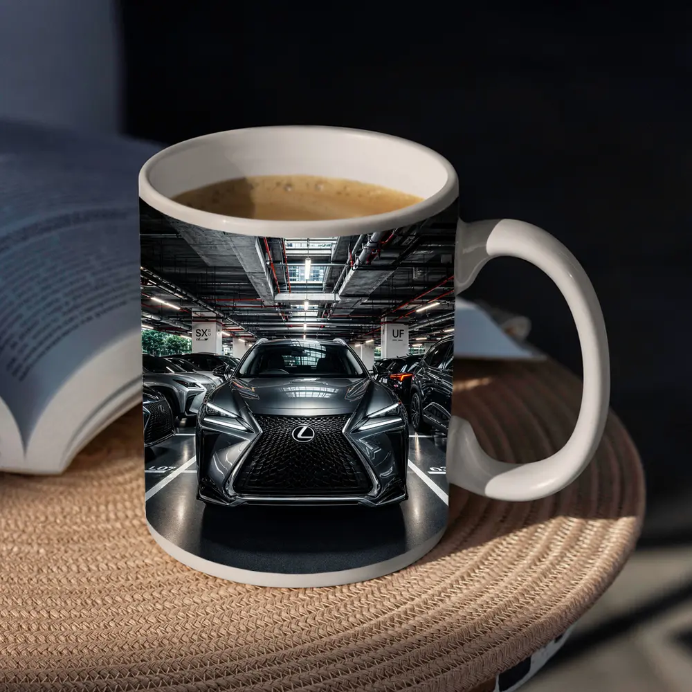 Lexus UX Compact SUV Urban Parking Garage – Mugs