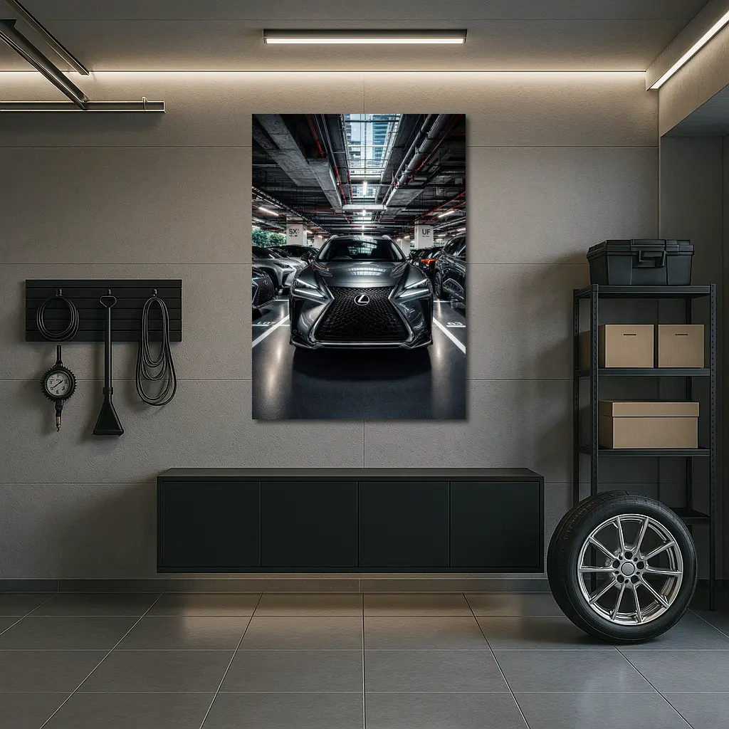 Lexus UX Compact SUV Urban Parking Garage – Wall Art