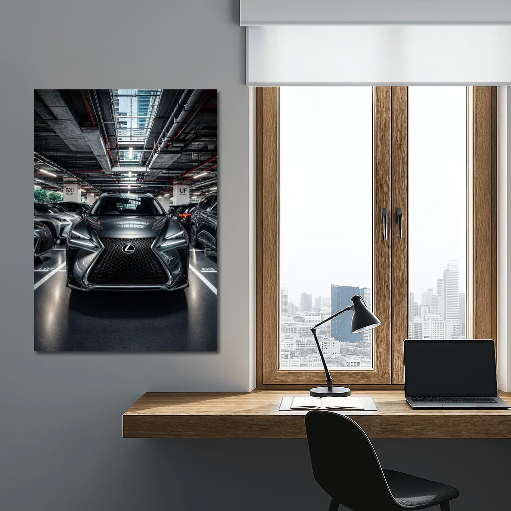 Lexus UX Compact SUV Urban Parking Garage – Wall Art