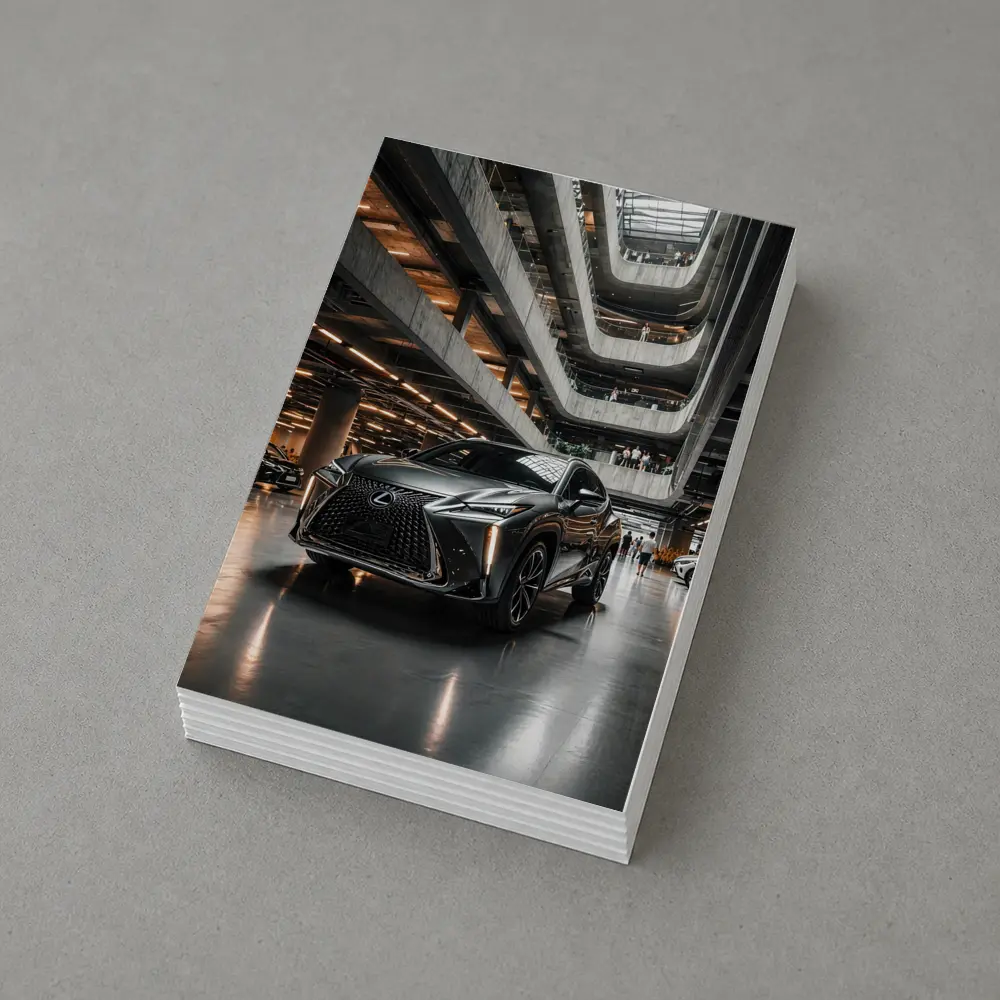 Lexus UX Dark SUV Indoor Showroom Display – Postcards