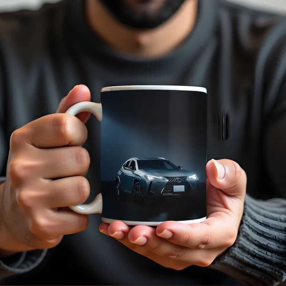 Lexus UX Gray SUV Dark Studio – Mugs
