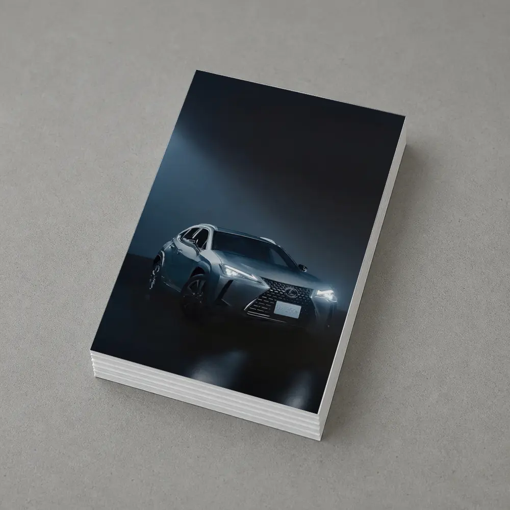 Lexus UX Gray SUV Dark Studio – Postcards