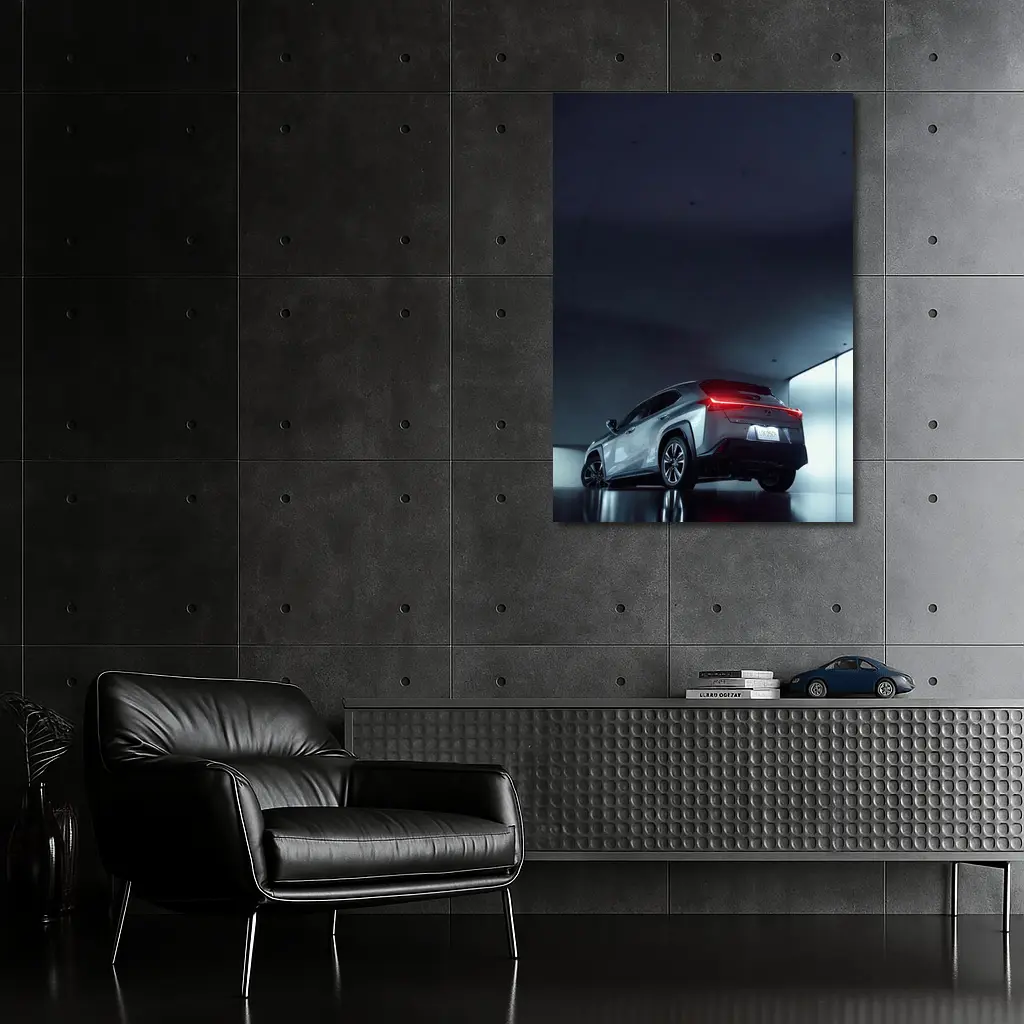 Lexus UX Silver Dark Studio Garage – Wall Art