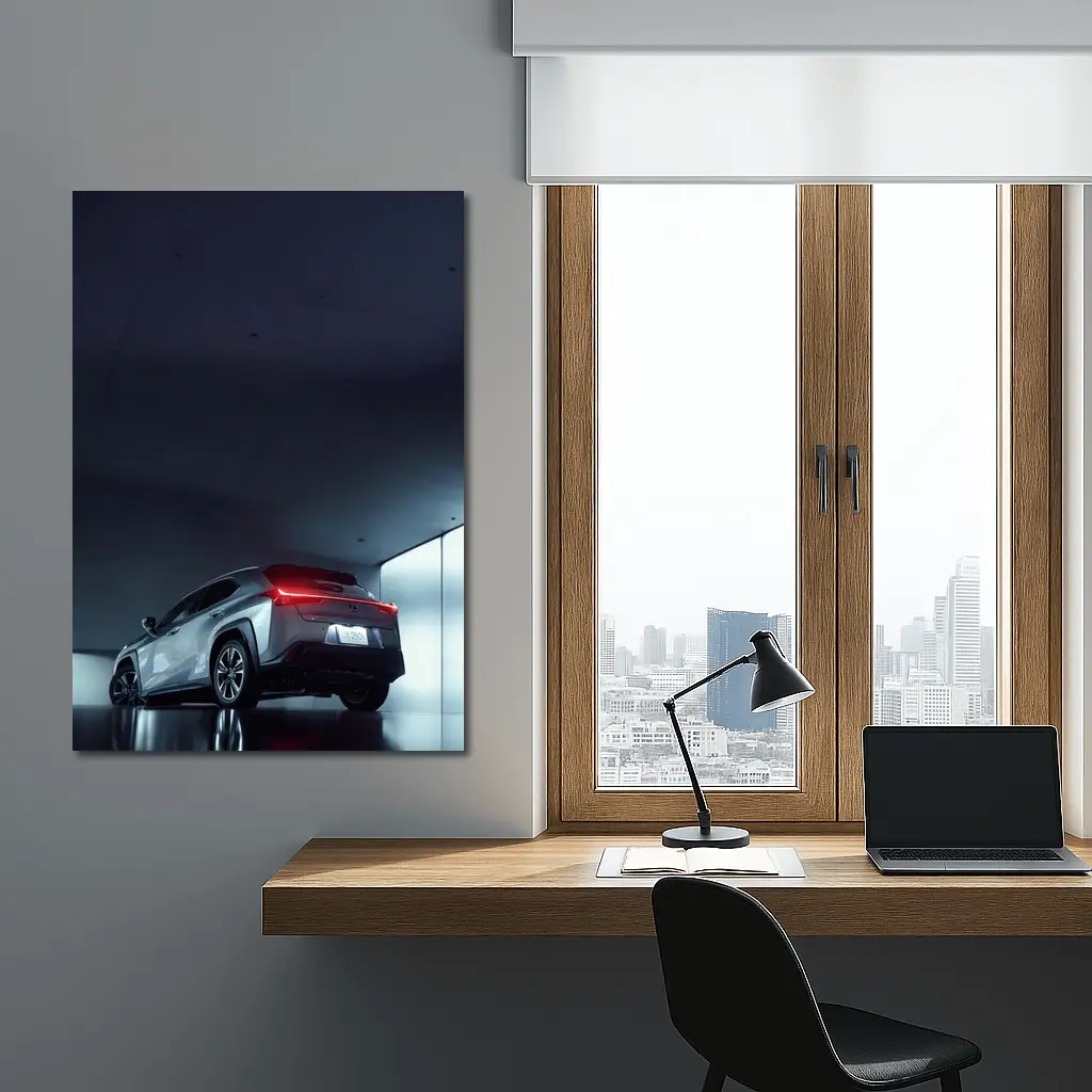 Lexus UX Silver Dark Studio Garage – Wall Art