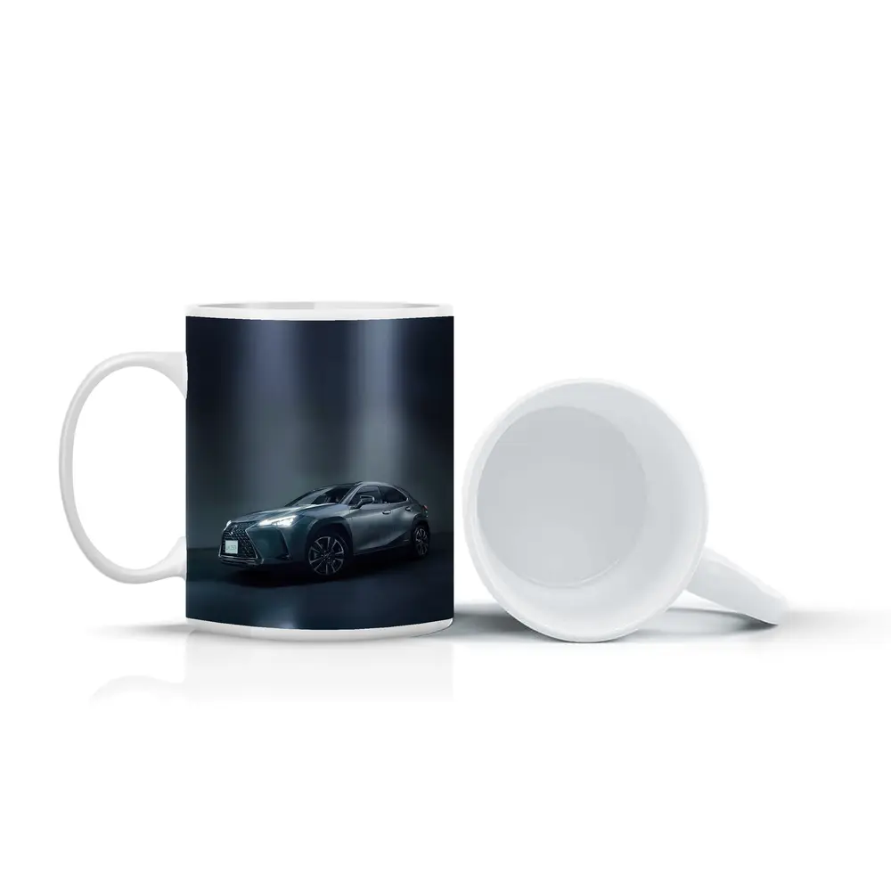 Lexus UX Gray Studio Dark Background – Mugs