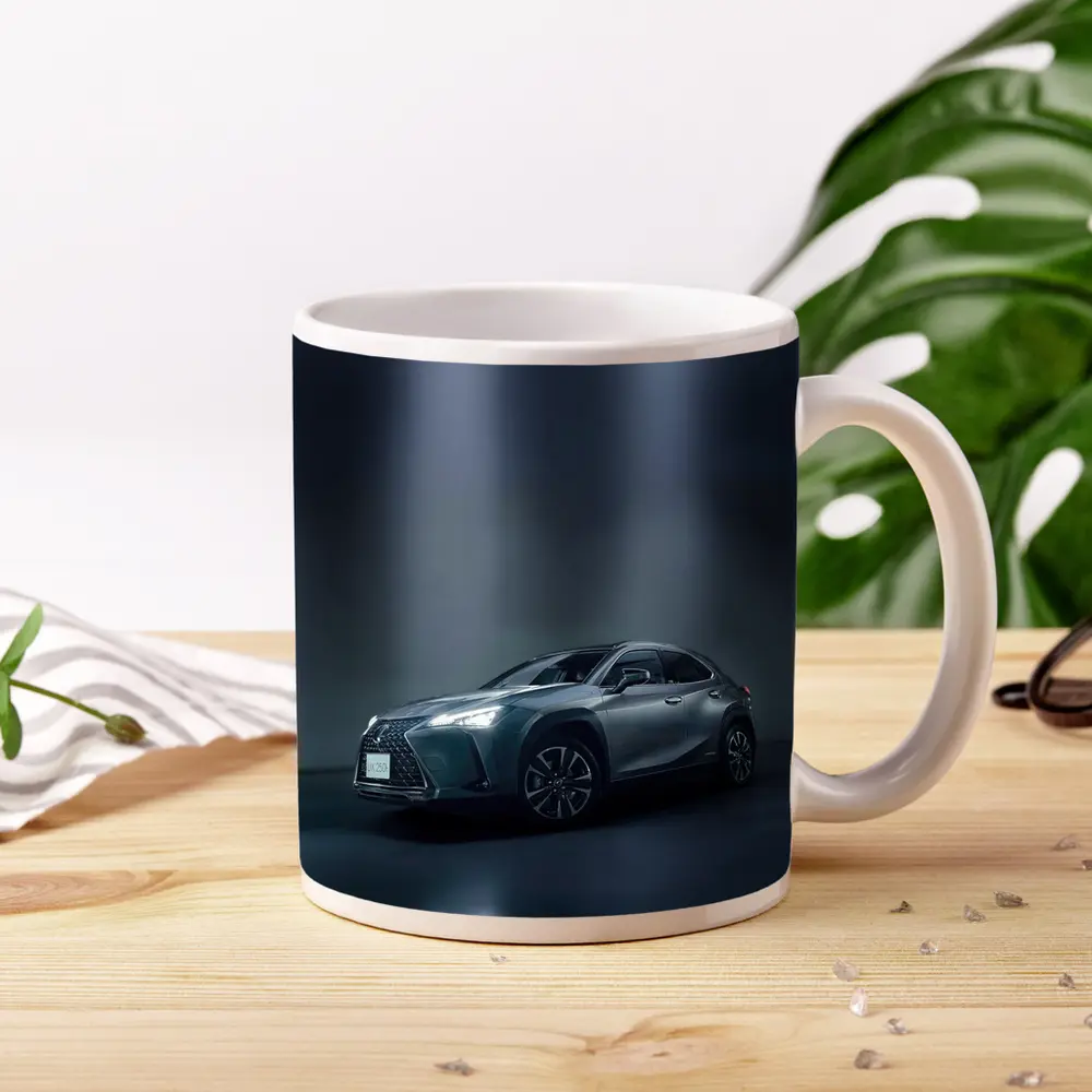 Lexus UX Gray Studio Dark Background – Mugs