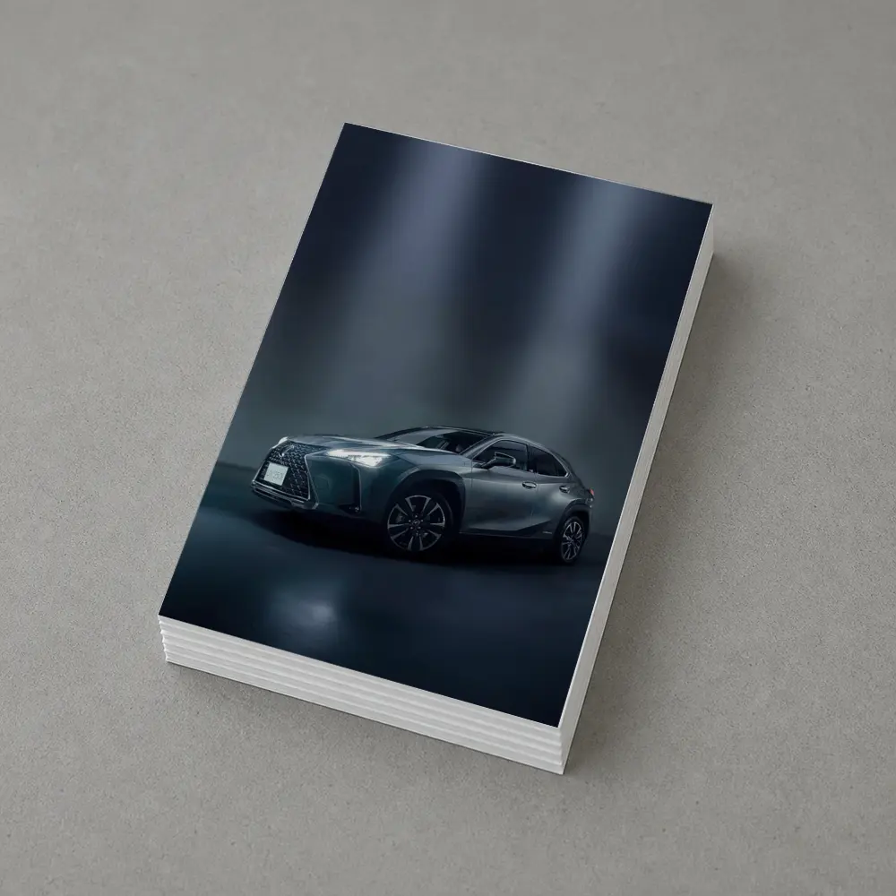 Lexus UX Gray Studio Dark Background – Postcards