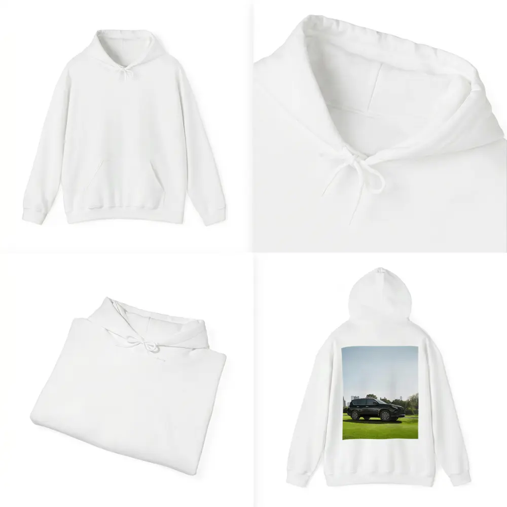 Black Lexus GX City Skyline Green Lawn – Hoodies