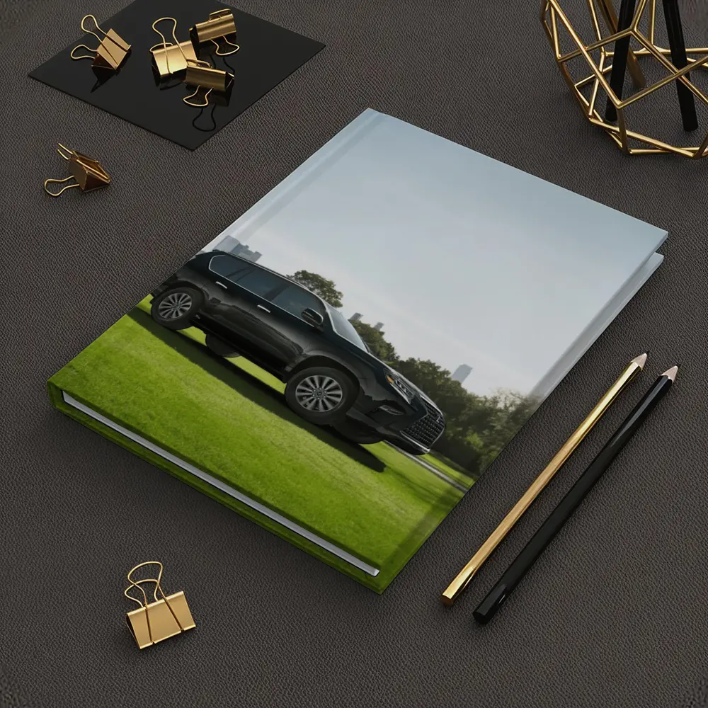 Black Lexus GX City Skyline Green Lawn – Notebooks