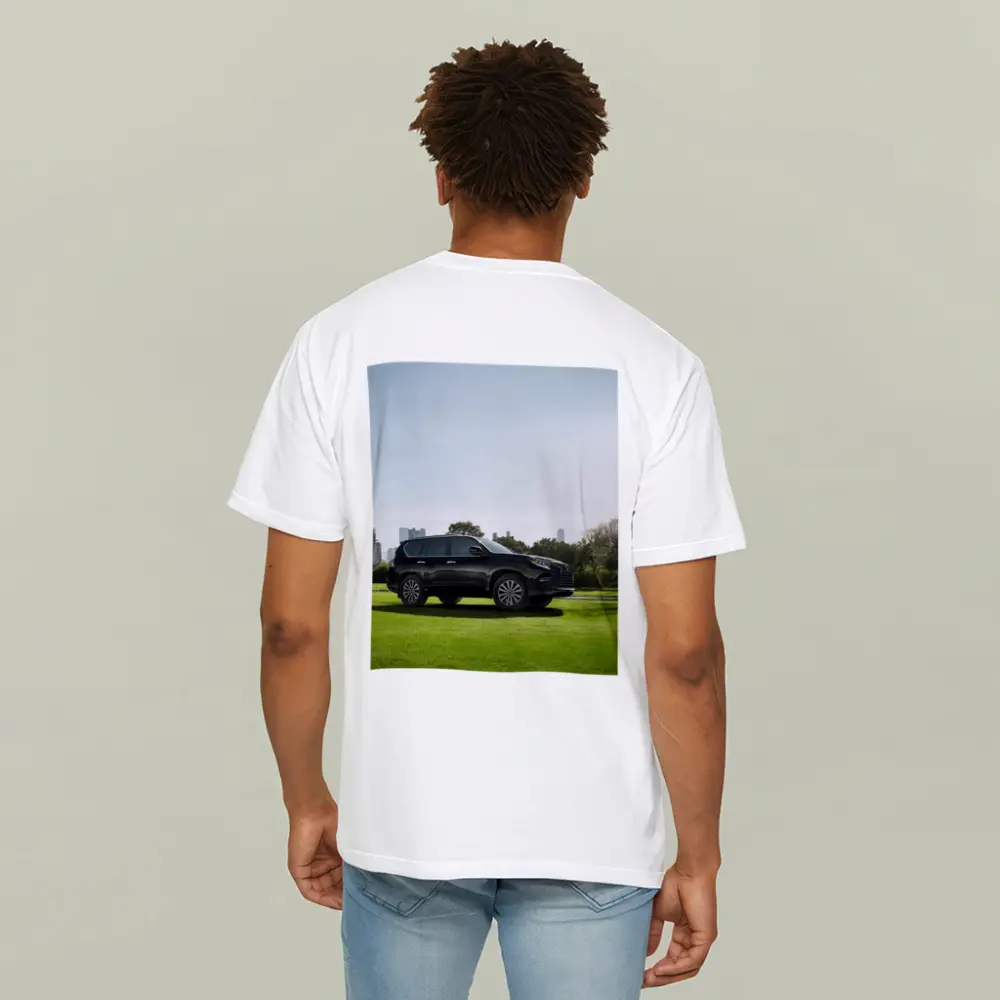 Black Lexus GX City Skyline Green Lawn – T-Shirts