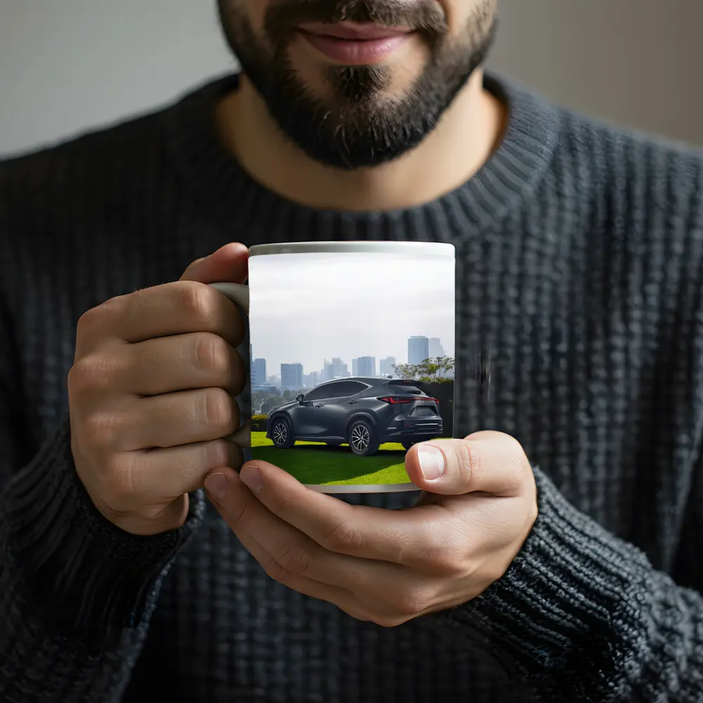 Lexus NX Dark Gray SUV City Skyline – Mugs