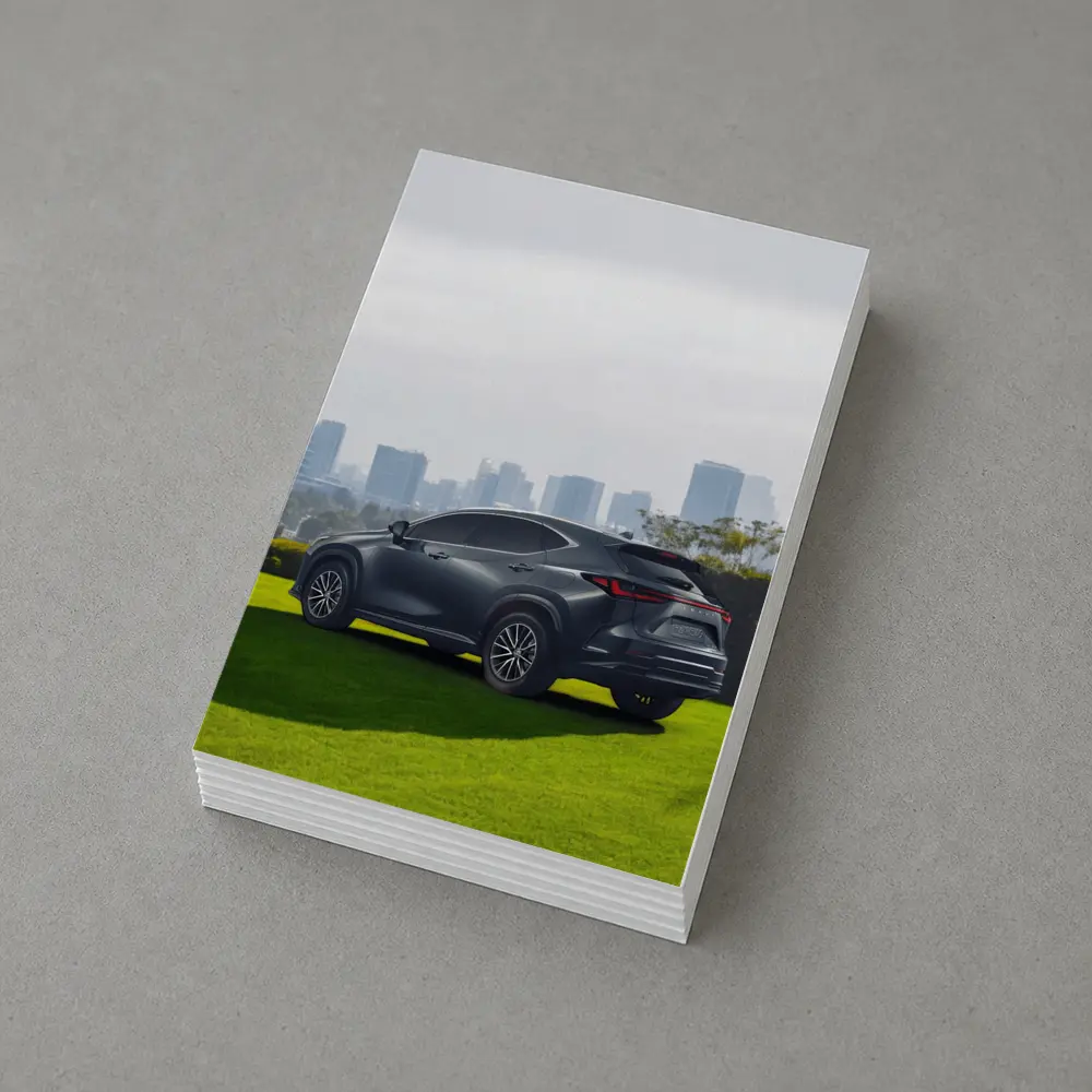 Lexus NX Dark Gray SUV City Skyline – Postcards