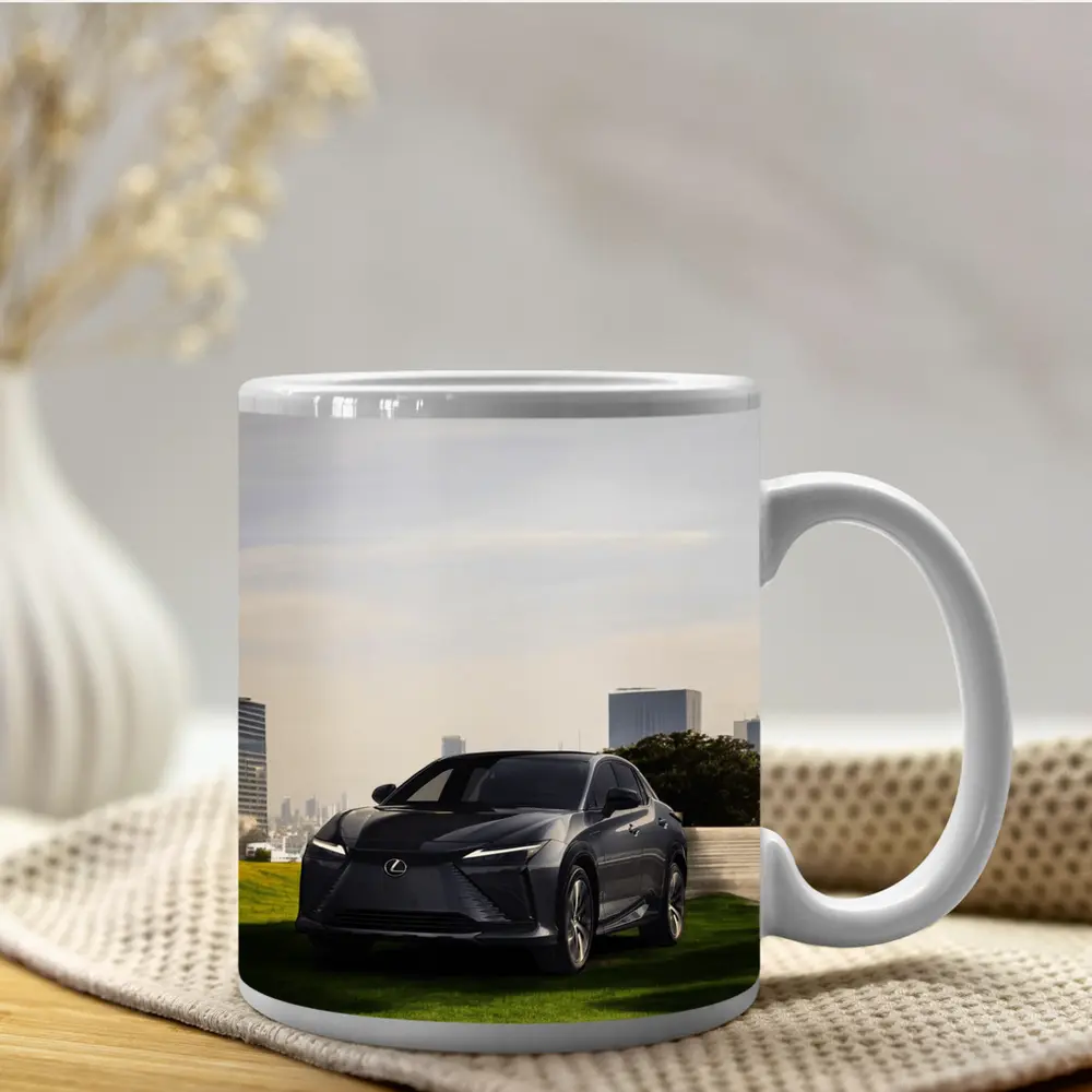 Lexus RZ Dark Gray SUV City Backdrop – Mugs
