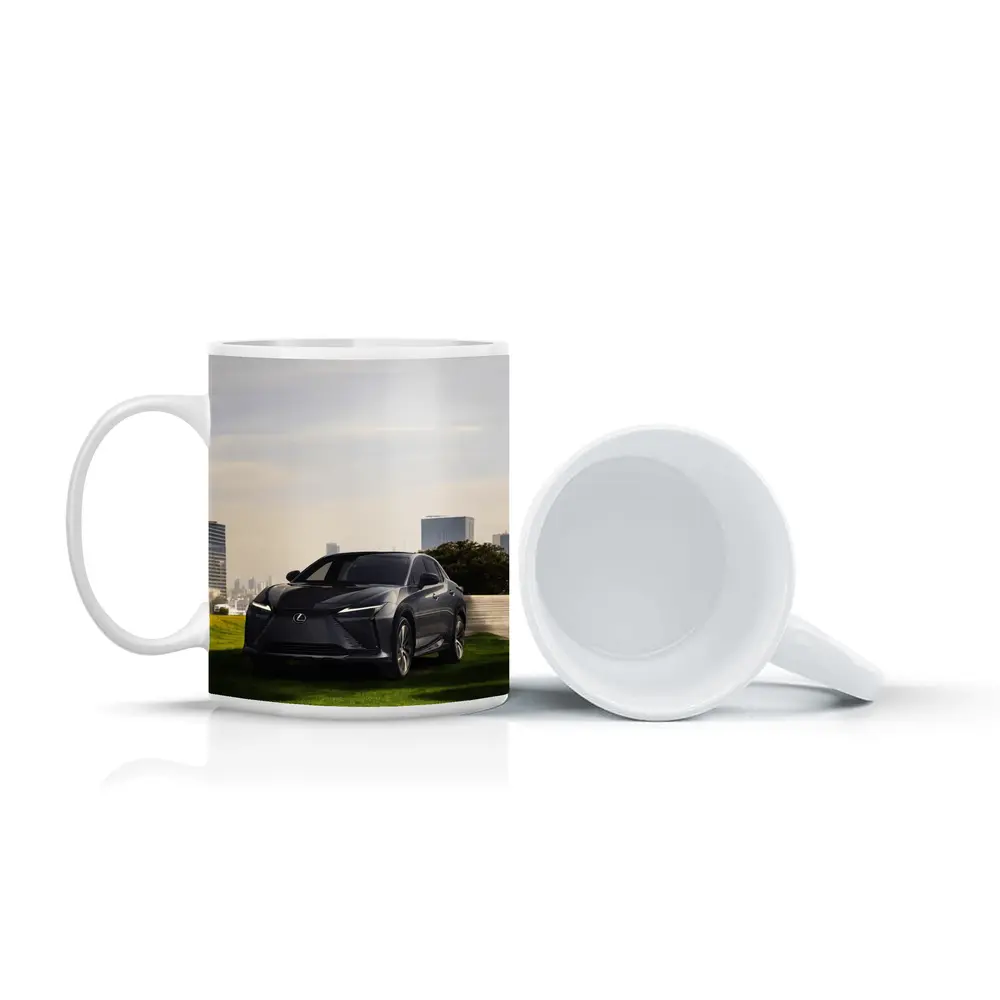 Lexus RZ Dark Gray SUV City Backdrop – Mugs