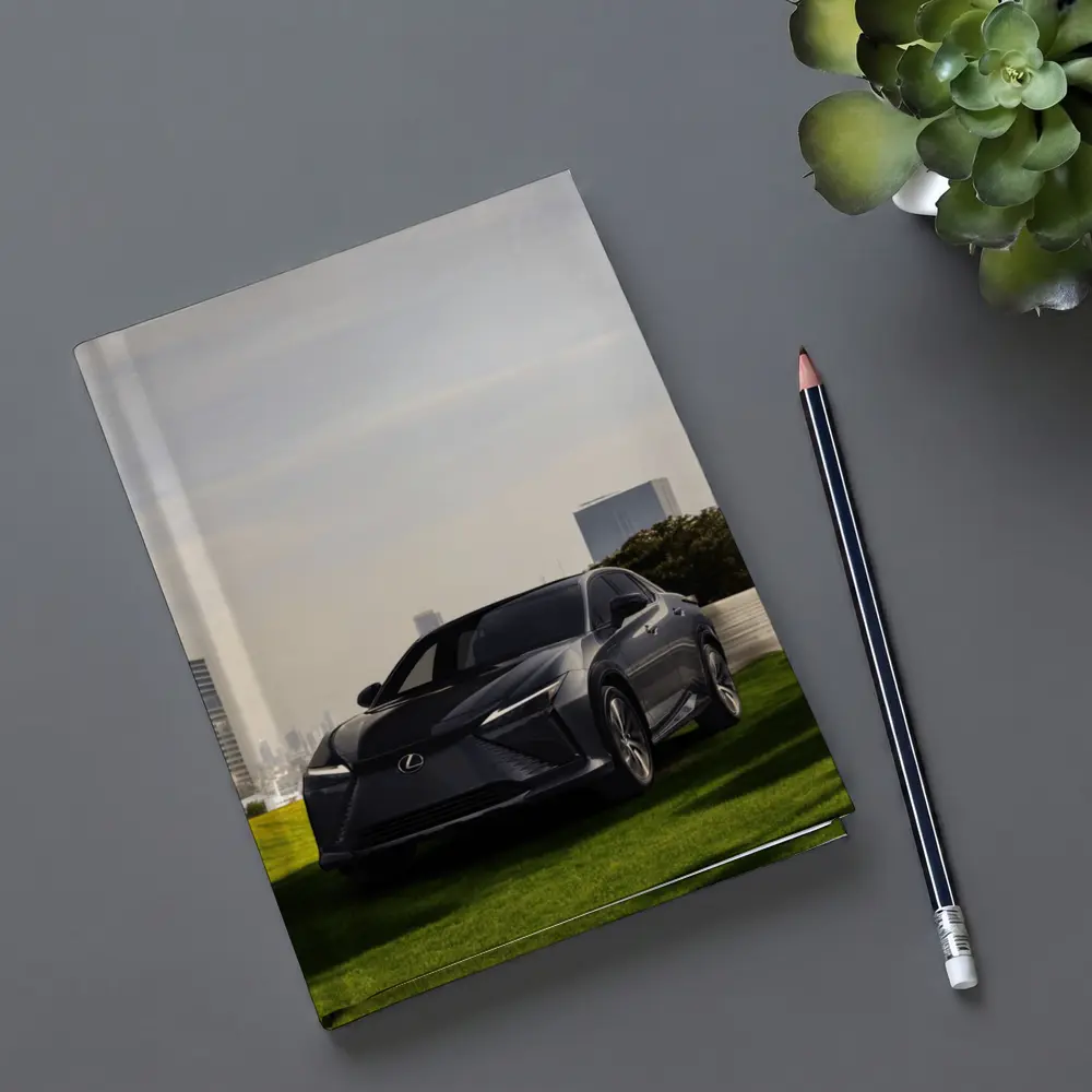 Lexus RZ Dark Gray SUV City Backdrop – Notebooks