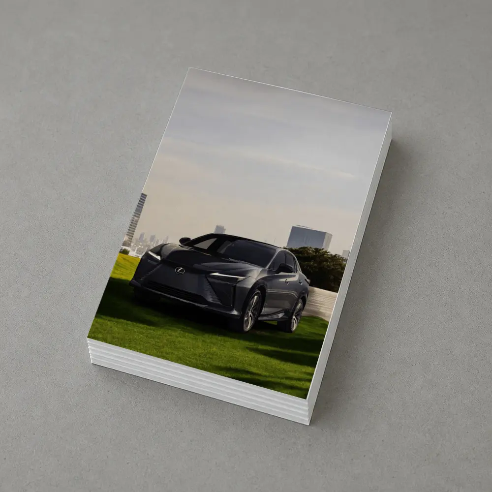 Lexus RZ Dark Gray SUV City Backdrop – Postcards
