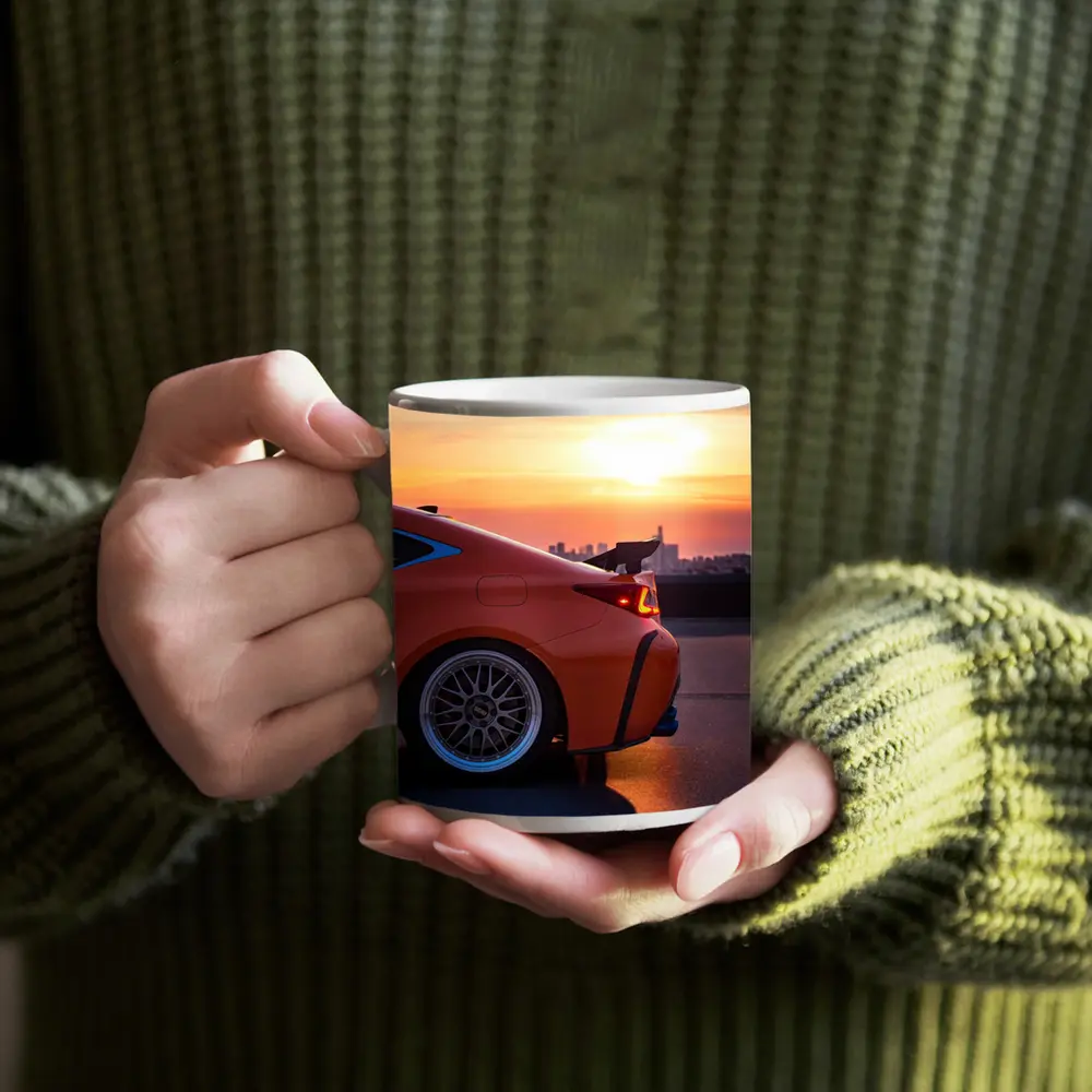 Lexus RC Sunset City Skyline Orange – Mugs