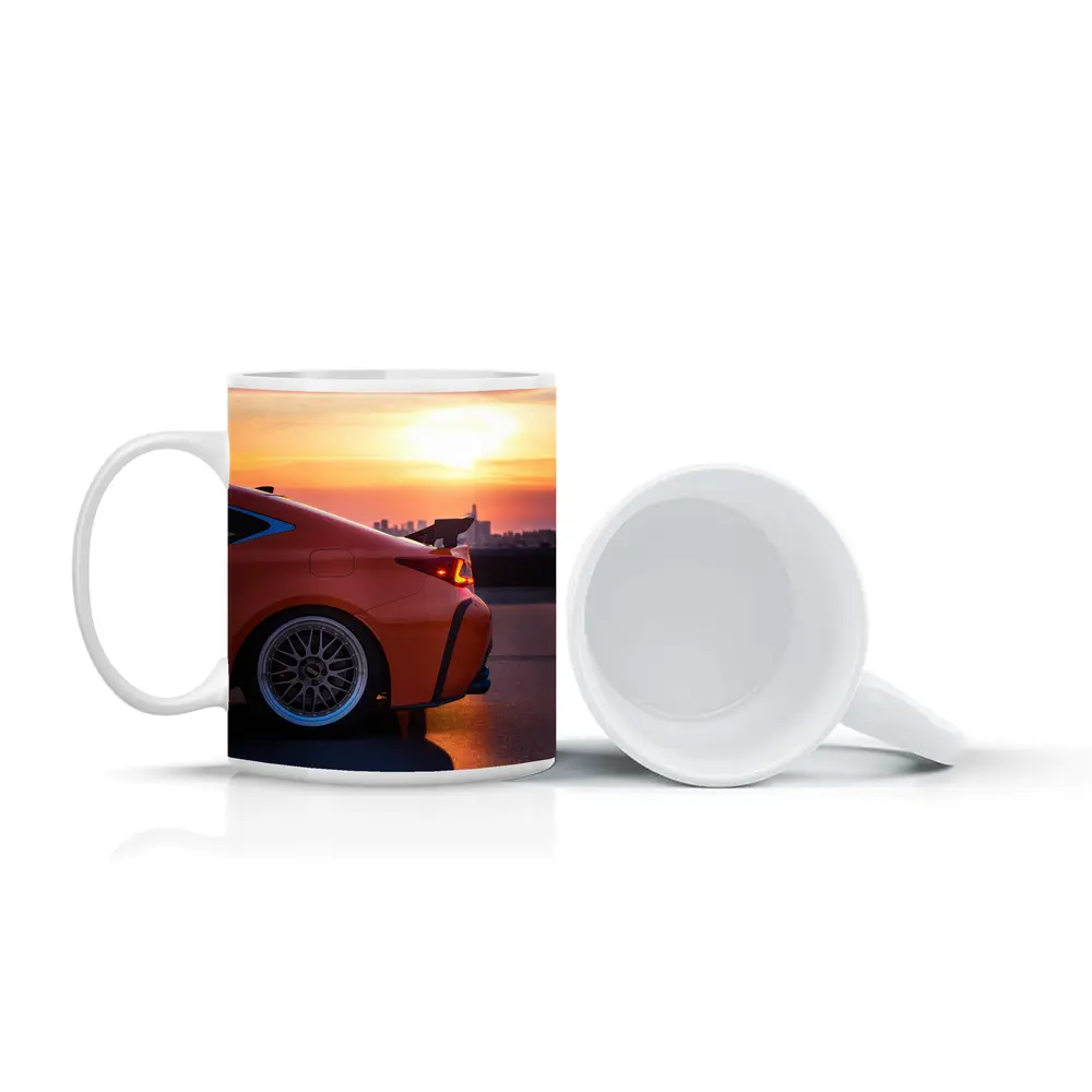Lexus RC Sunset City Skyline Orange – Mugs